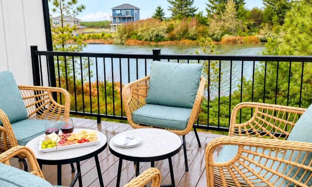 Ocean Shores House | After Dune Delight is a newly built waterfront escape with peaceful canal views—designed for slow mornings, cozy evenings, and effortless coastal living.