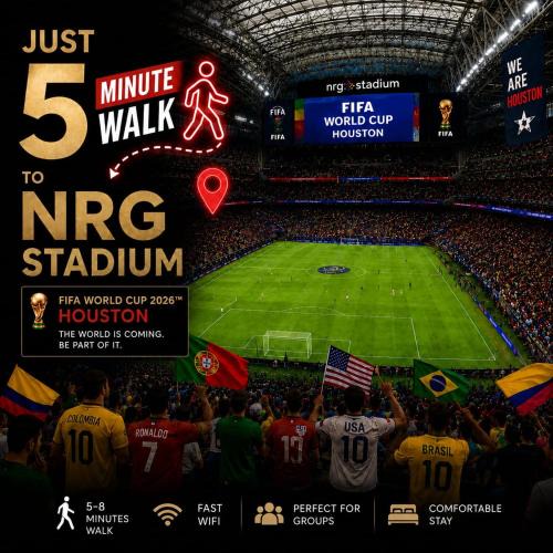 Astrodome Apartment | Cool 2Bed 1Bath 5 min walk to NRG and Medical Center