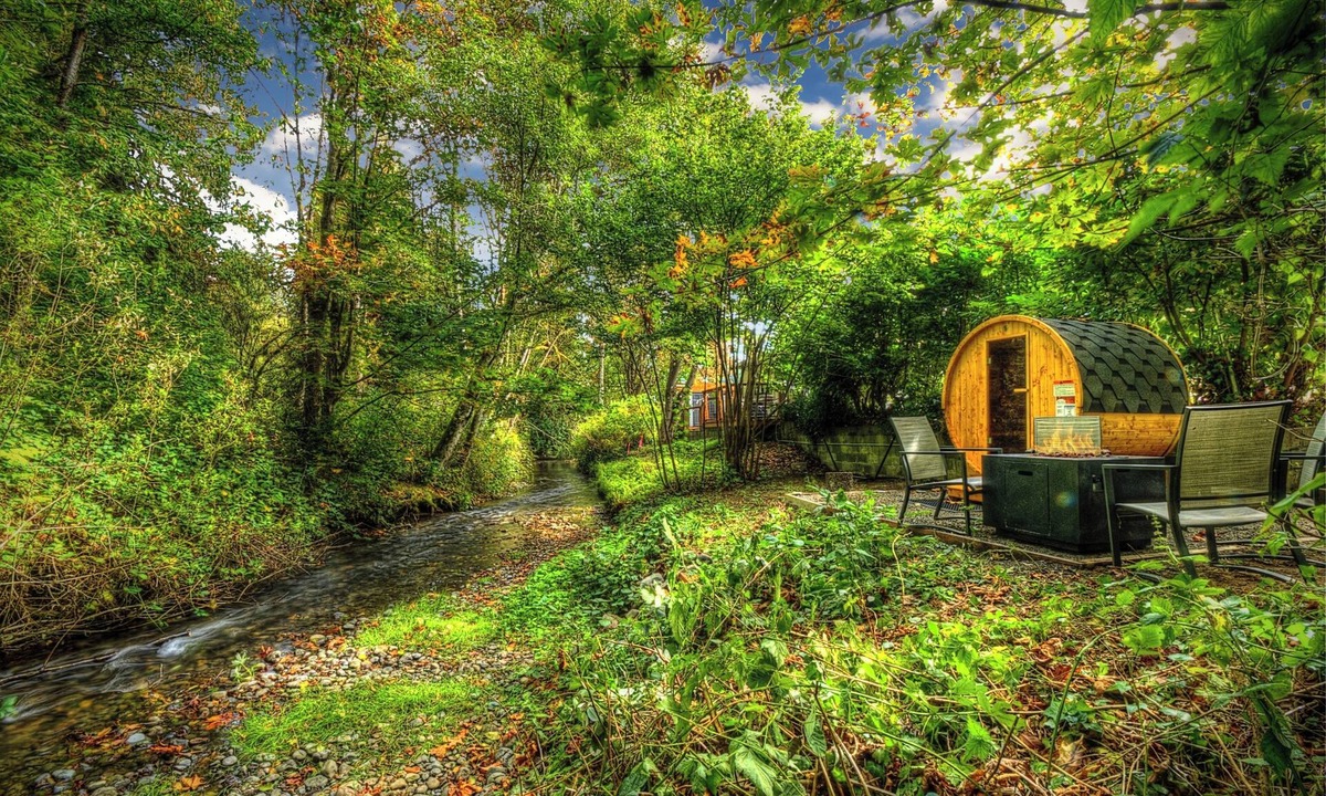 Hoodsport Cabin | Creek-side oasis! Newly renovated home w/hot tub & barrel sauna!