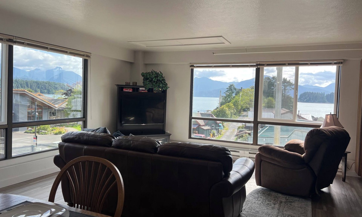 Sitka Apartment | Downtown Apt 6 w/ Panoramic Ocean & Mountain Views