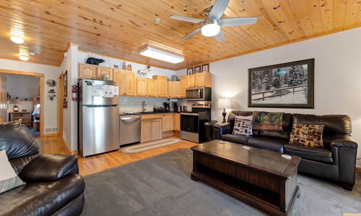 Fall River Estates Condo | Fall River Hideaway Fireplace Close to RMNP