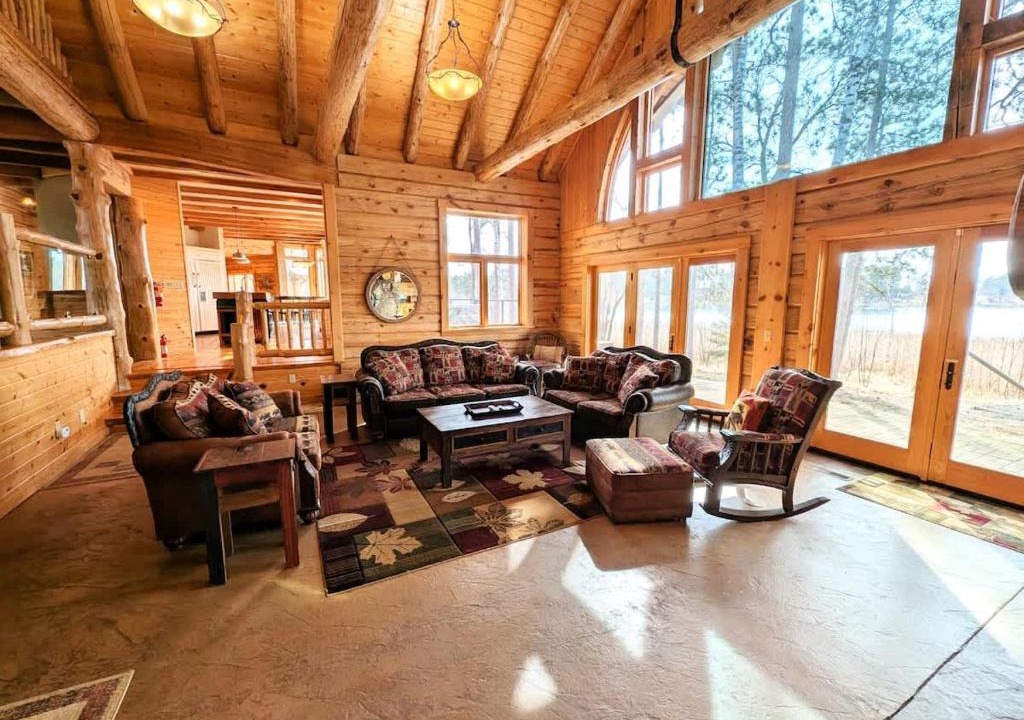 Park Rapids House | Fish Hook River Log Home with Theater & Dock
