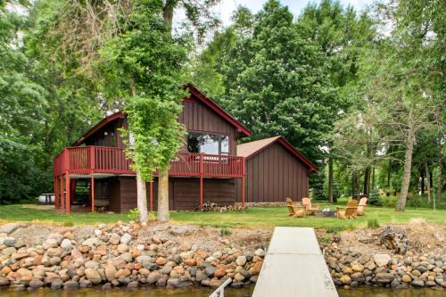 Isle House | Mille Lacs Lake Cabin: Private Dock, Deck & Grill