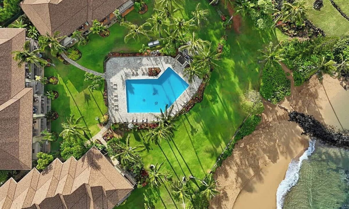Wailua Condo | Modern Luxury Renovated Ocean View Condo - Steps to the beach with Pool and A/C
