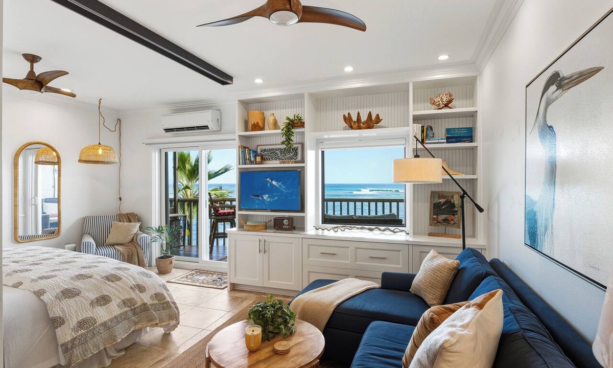 Kahana Condo | Oceanfront Remodeled Studio Pohailani 203 - Lanai Ocean Views - Cold AC