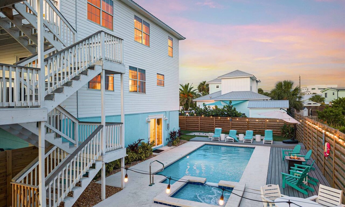 Crescent Beach House | Saltwater Pool, Arcade & Hot Tub · Steps to Beach