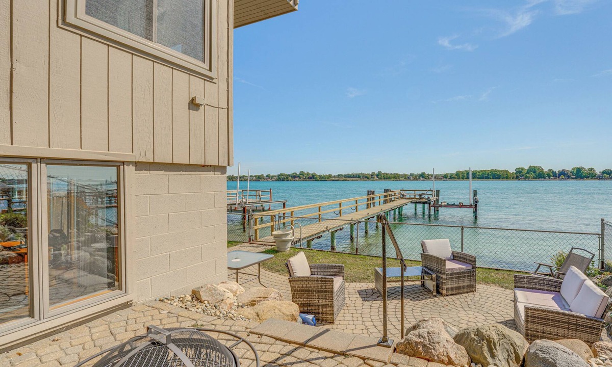 St. Clair House | Spacious Riverfront Home w/Dock in St Clair!
