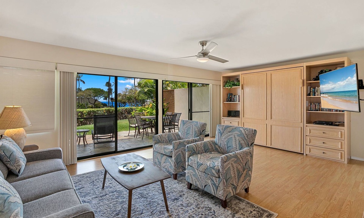 Kihei Condo | Summer open! Oceanview, no stairs and a Murphy Bed