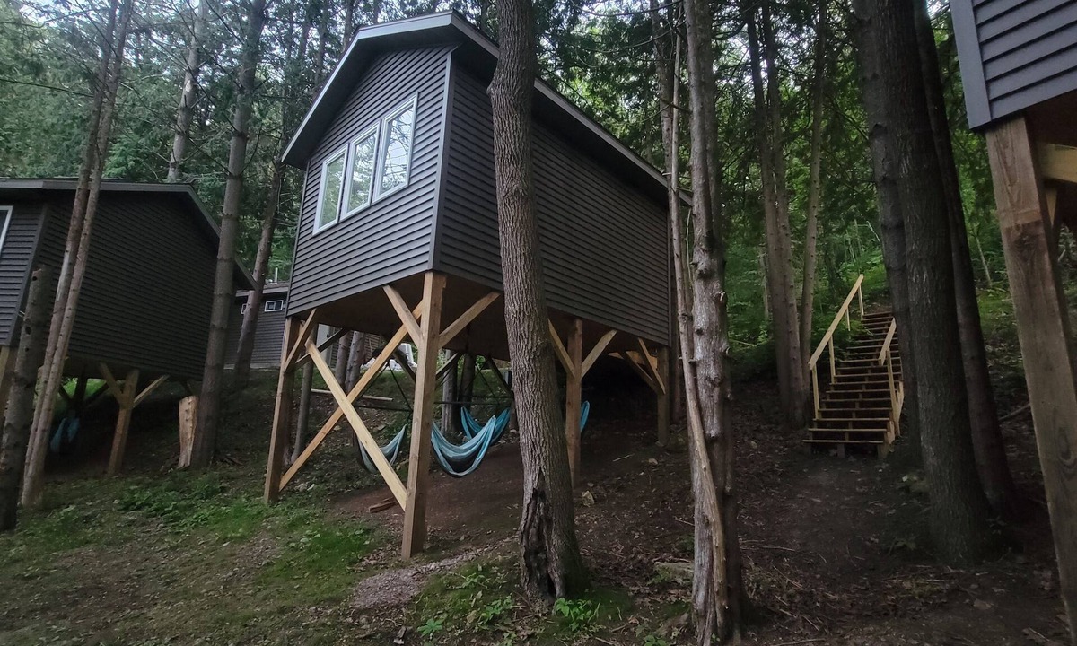 Elba Cabin | Three Tiny Treehouse Cabins in the Bluff Woodlands
