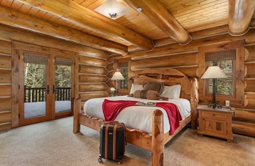 River Meadows House | Abode at Forest Edge, luxury log home, hot tub