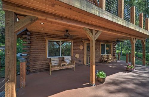 Alpine House | Alpine Adventures: Cozy Log Cabin w/Deck & Views!