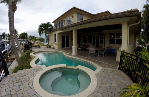Hypoluxo House | Beautiful Two-Story Waterfront Home 4 BR And 3 1/2 Bath with pool and hot tub. .