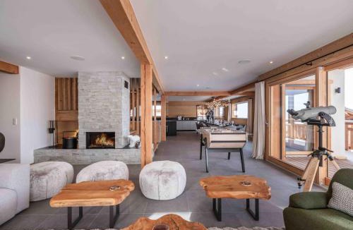 Combloux Ski Chalet | Chalet moderne à Combloux avec piscine et espace bien-être