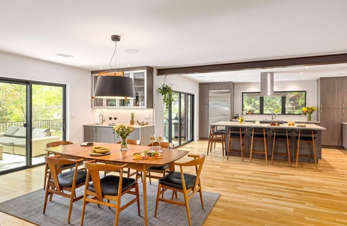 Melody Heights House | Chic Home with Deck, Pool Table & Prime Location