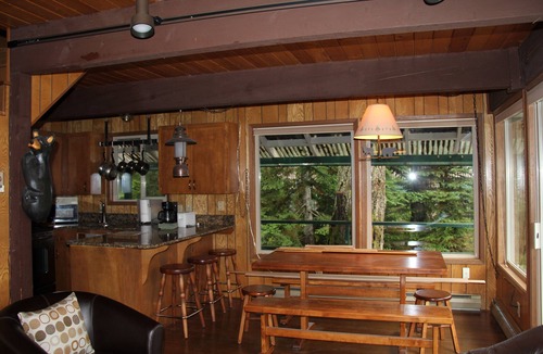 Skykomish Cabin | COZY CABIN ON THE SKY RIVER LOOKING UP AT THE WILD SKY WILDERNESS