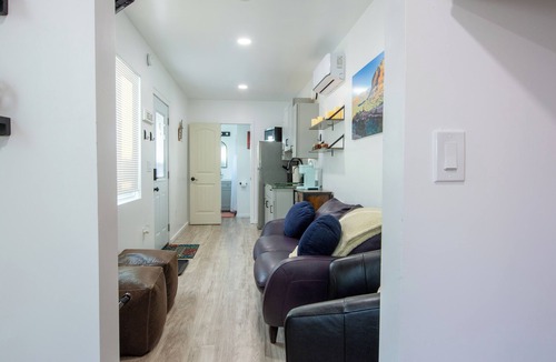 Cornville House | Creekside Container Retreat Hot Tub Dog-Friendly