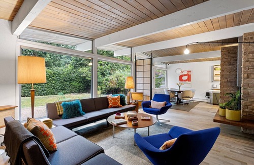 Pinehurst House | Curated Midcentury + Professional Interior Design = Not Your Average Rental!