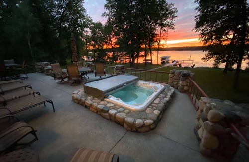 Park Rapids House | Day Spring Long Lake · Lake Front custom estate home, hot tub, gym +