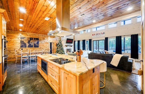 Pickens Cabin | Featured on Staycation | Pool, Stocked Pond, Kayaks, Game Room & ATV Access