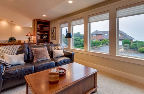 Gearhart House | Golf-front home with ocean view & shared tennis - walk to beach