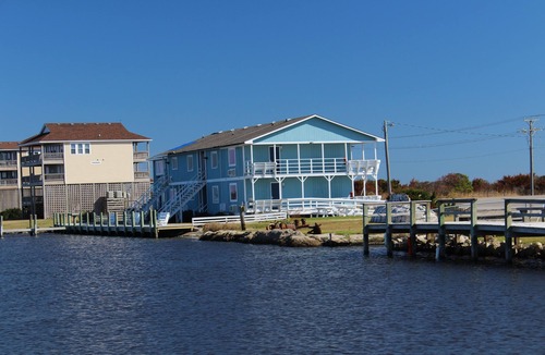 Nags Head Apartment | Herons Haven 2 Bedroom Condo with Water View!