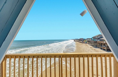 Surfside Beach House | Iconic A-Frame Beach House Right Over The Ocean