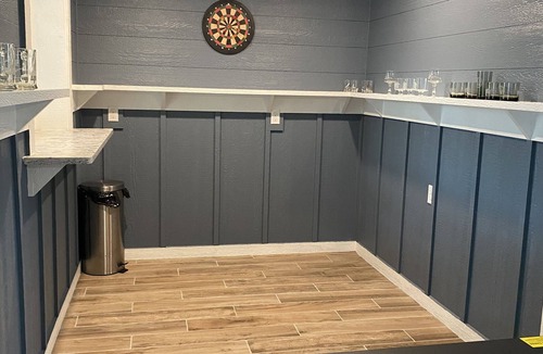 Colington Cottage | Key-lime Pie! Enjoy the Large Front deck; Family game room and outdoor fire pit