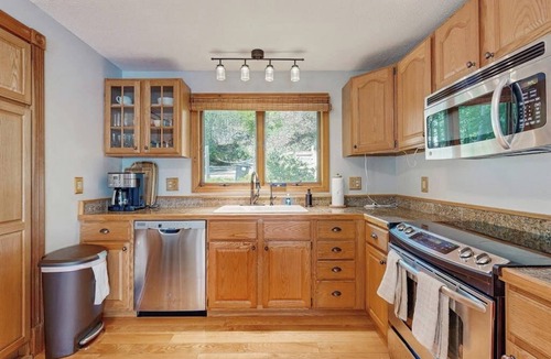 Lucerne-in-Maine House | Loon Haven - Spacious Lakefront Home with a Sandy Beach, Kayaks, and Stunning Panoramic Views