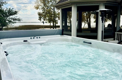 Ottertail House | Luxury Lakefront Oasis: hot tub, Game Room & flat Private Beach!