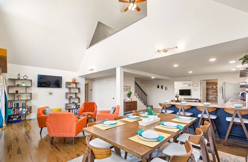 Post Falls House | Modern mountain home with deck, games, W/D, & AC - dogs ok
