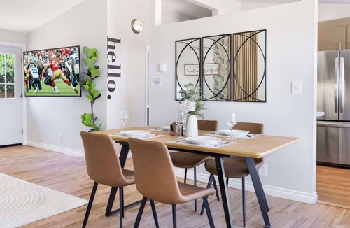 Shoreline Condo | Modern Single-Level 2BR | Easy Access & Office