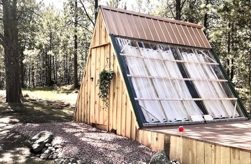 Custer Cabin | NEW! Glamping A-Frames, Stargazer 2 at Dakota Dream
