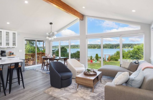 Kingston House | Puget Sound Waterfront: Private Beach, Hot Tub & Views
