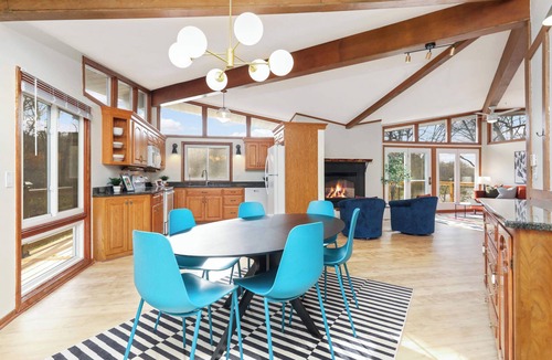 St. Cloud House | Riverfront Home 1 HR to MSP. Sleeps 9. Main Floor Living. Firepit & Pool Table