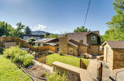 Central Boulder House | Scenic Boulder Home w/Hot Tub & Mountain Views!