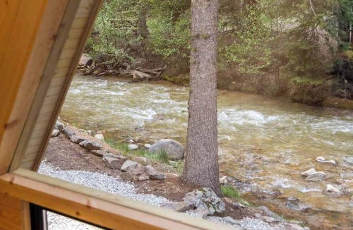 Grant Cabin | Scenic Mountain A-Frame | Sauna | Creek | Lostfork