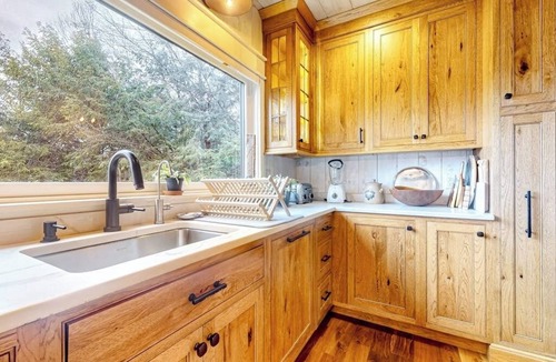 Manchester Center House | Secluded home with game room, private hot tub, golf, river & mtn views, firepit