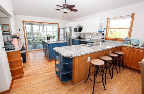 Whalehead Beach House | Semi-Oceanfront, Private Pool, H Tub, Pool Table, WL864, Porch Coffee Paradise