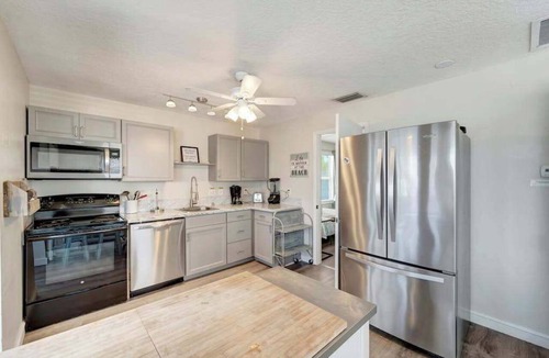 Ilexhurst Apartment | Serene oceanfront suite with Gulf view, grill, patio, central AC, & WD