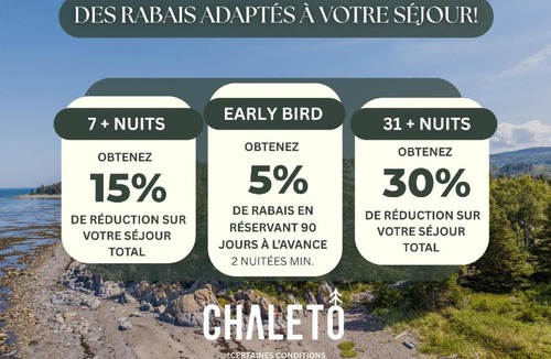 St-Adolphe-d'Howard Ski Chalet | Spa - Chalet au Ptit Bonheur