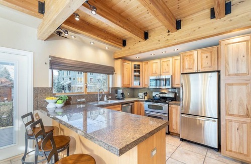 Telluride Condo | Summer Sun & Fun on the River Trail | private deck + hot tub + heated pool