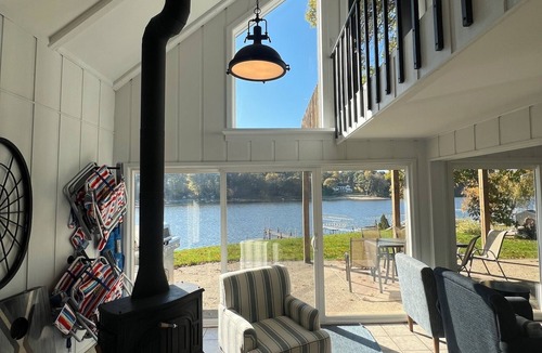 Saugatuck House | The Lakefront ReTreat w/ Hot Tub, kayaks, & beach
