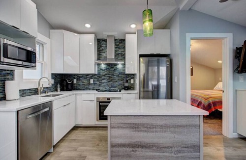 North End Apartment | The Lilly Pad | North End Walk to Hyde Park Private Entrance Pet Friendly Fenced Yard
