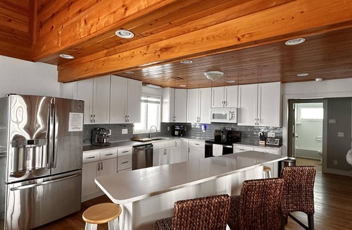 Topsail Beach House | Topsail Beach Waterfront Home with Private Dock & Breathtaking Views!
