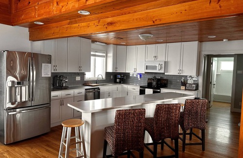 Topsail Beach House | Topsail Beach Waterfront Home with Private Dock & Breathtaking Views!
