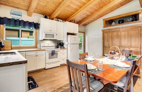 Bellingham House | Waterfront home on Lake Whatcom with private dock, beach, firepit & woodstove