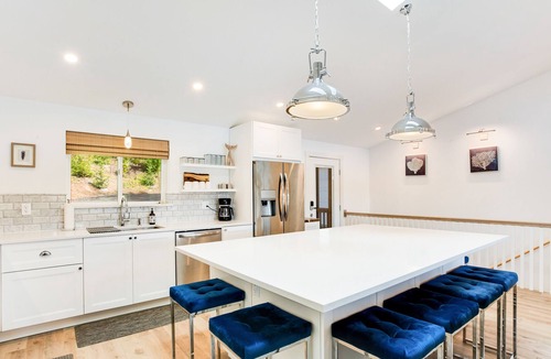 Agate House | Waterfront home with hot tub, dock, private beach access, & 2 kayaks