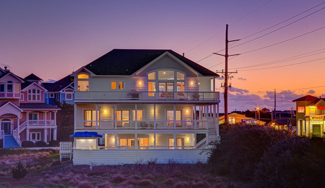 Beachside home short walk to beach with private pool, hot tub & game room