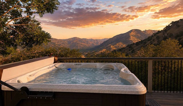 Casa Sequoia | Mountaintop Retreat Hot Tub Views in Three Rivers