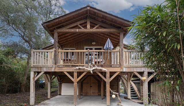 Chalet Perché with Full Comfort in Labenne Océan – Unique Stay for 4 Guests - Beach Nearby in Labenne
